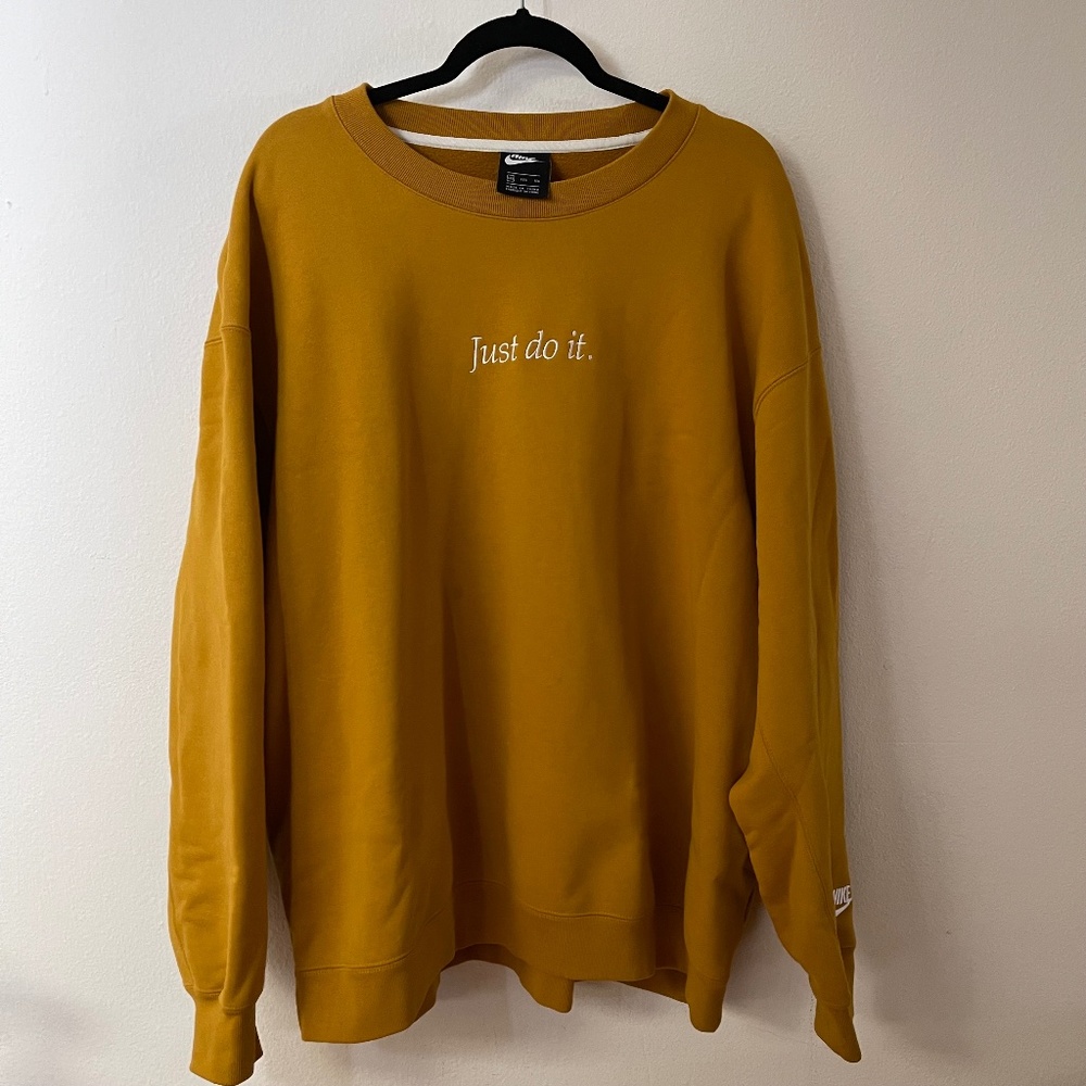 Nike Mustard Crewneck Sweater